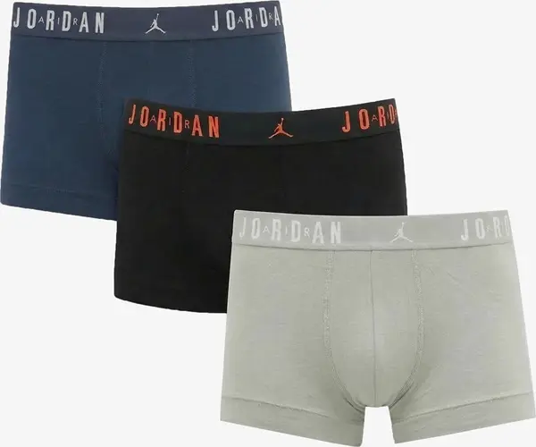 Jordan Bokserji Jordan JHM Mens Flight Cotton 3-Pack Tru Squadron Blue XXL