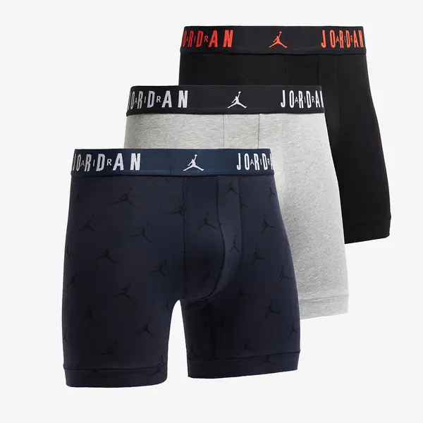 Jordan Bokserji Jordan Jhm Mens Flight Cotton Esst 3-Pack Obsidian XL