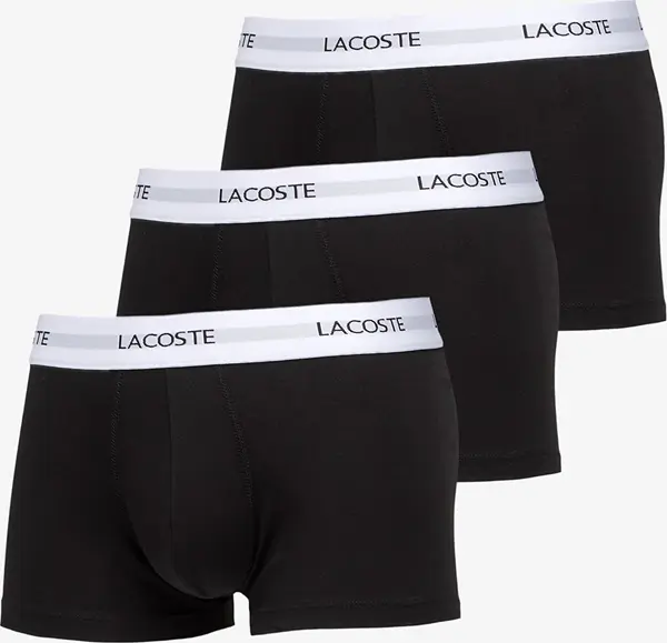 LACOSTE Bokserji LACOSTE 3-Pack Trunk Black XL