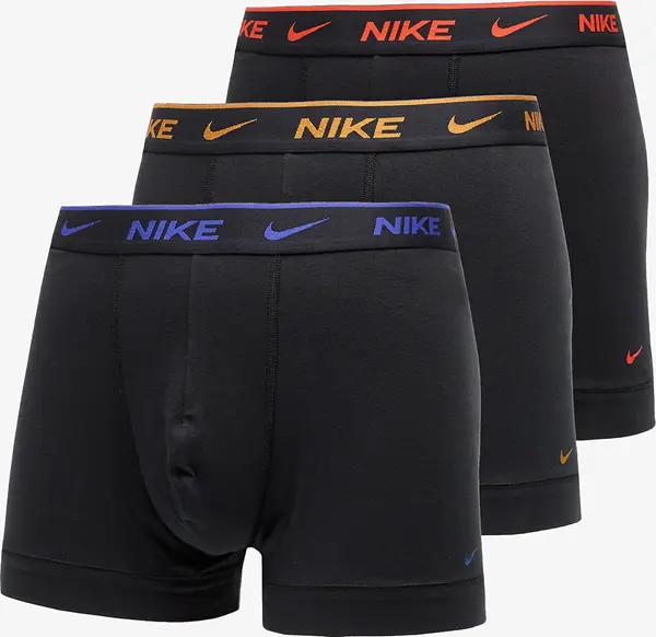 Nike Bokserji Nike DRI-FIT Everyday Cotton Stretch Trunk 3-Pack Black S