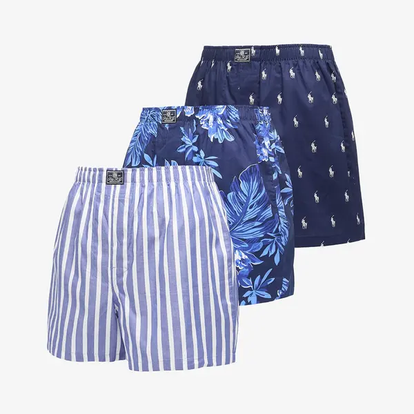 Ralph Lauren Bokserji Ralph Lauren Open Boxer-3 Pack Boxer Blue L
