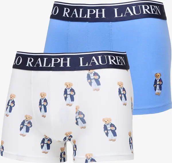 Ralph Lauren Bokserji Ralph Lauren Trunk Gb 2-Pack White/ Blue S