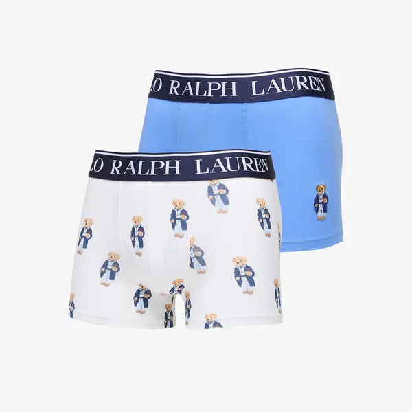 Ralph Lauren Bokserji Ralph Lauren Trunk Gb 2-Pack White/ Blue XXL