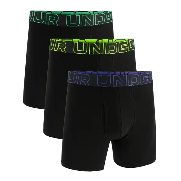 Under Armour Bokserji Under Armour M Perf Cotton 6in 3-Pack Black S