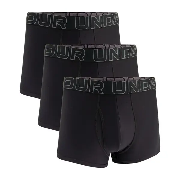 Under Armour Bokserji Under Armour M Perf Tech 3in 3-Pack Black XXXXXL