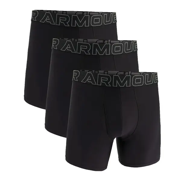 Under Armour Bokserji Under Armour M Perf Tech 6in 3-Pack Black XS