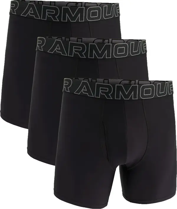 Under Armour Bokserji Under Armour M Perf Tech 6in 3-Pack Black XXXL