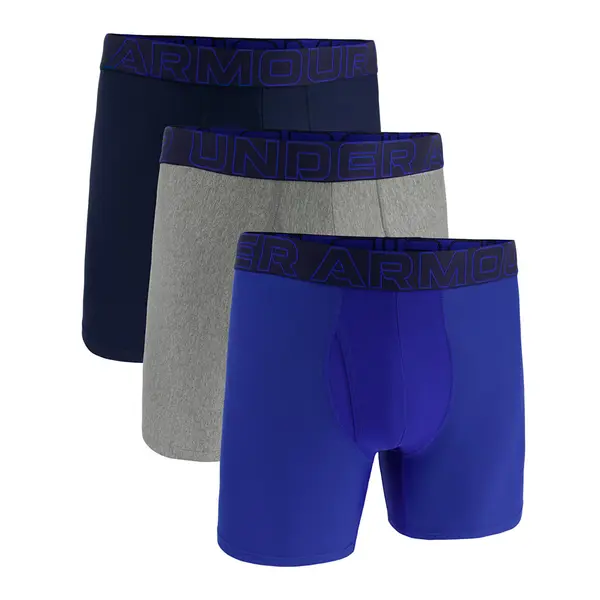 Under Armour Bokserji Under Armour M Perf Tech 6in 3-Pack Blue XXXXL
