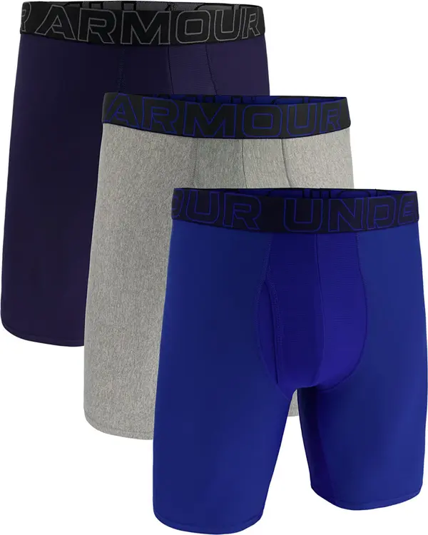 Under Armour Bokserji Under Armour M Perf Tech 9in 3-Pack Blue XXL
