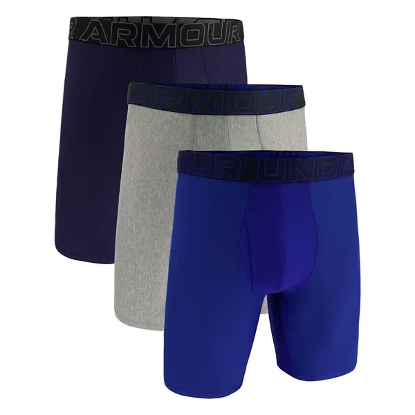 Under Armour Bokserji Under Armour M Perf Tech 9in 3-Pack Blue XXXL