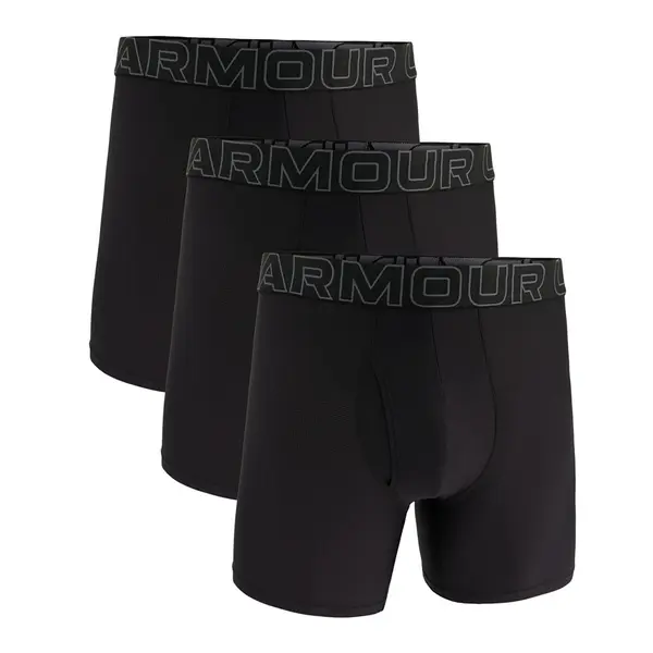 Under Armour Bokserji Under Armour M Perf Tech Mesh 6in 3-Pack Black XXL