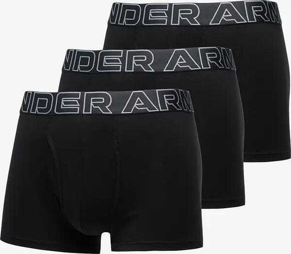 Under Armour Bokserji Under Armour M Performance Cotton 3in 3-Pack Black XXL