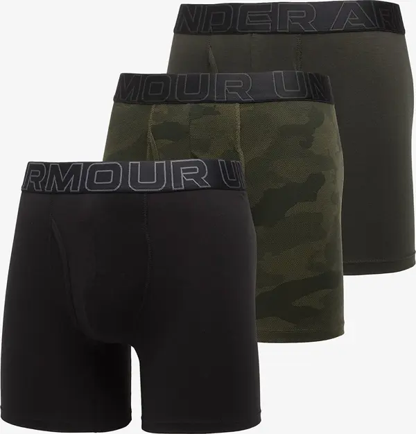 Under Armour Bokserji Under Armour Performance Cotton Print 6in 3-Pack Black M