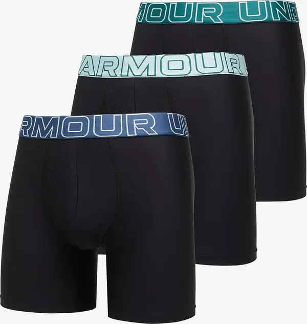 Under Armour Bokserji Under Armour Performance Tech Mesh Solid 6in 3-Pack Black XL