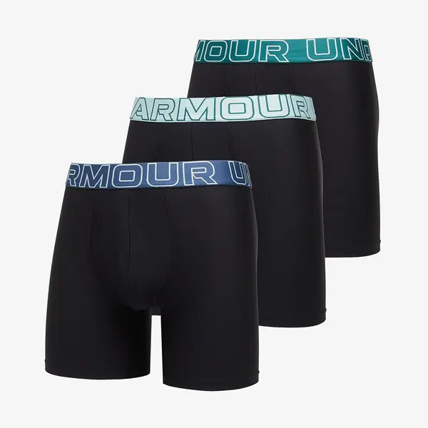 Under Armour Bokserji Under Armour Performance Tech Mesh Solid 6in 3-Pack Black XXL
