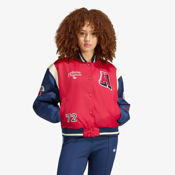 adidas Originals Bomber adidas Jkt With Badges Team Victory Red/ Night Indigo XS