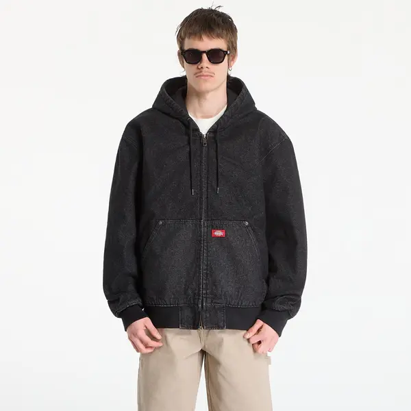 Dickies Bomber Dickies Lined Denim Hooded Bomber Black Wsh Faded L