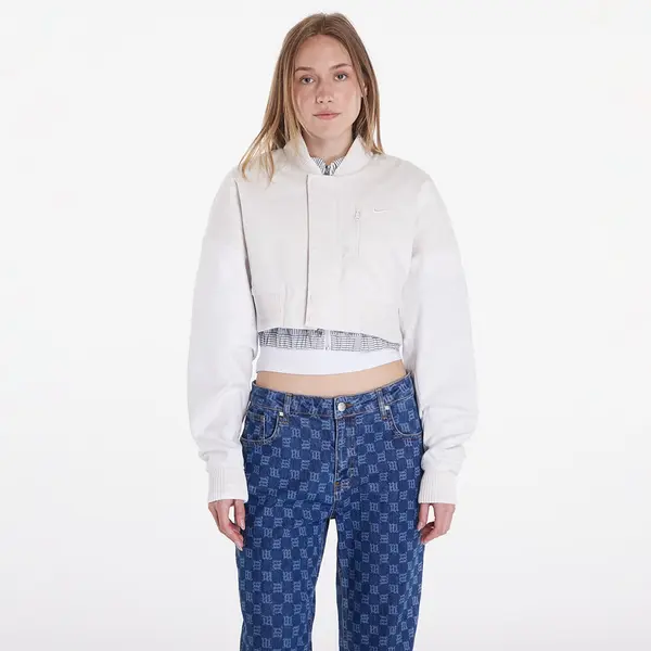 Nike Bomber Nike Sportswear Destroyer Women's Cropped Canvas Jacket Phantom/ Summit White/ Summit White M
