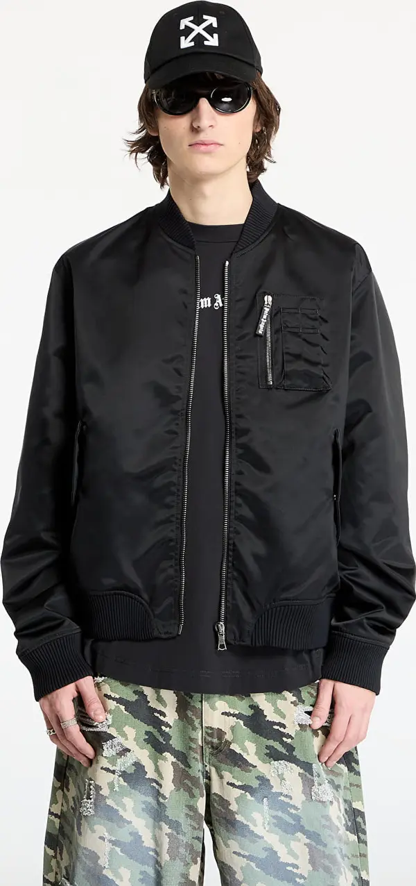 Palm Angels Bomber Palm Angels Curved Logo Bomber Black/ Black XL