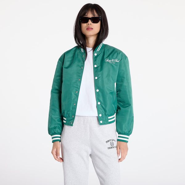 Sporty & Rich Bomber Sporty & Rich Wellness Boucle Varsity Jacket UNISEX Alpine/ White M