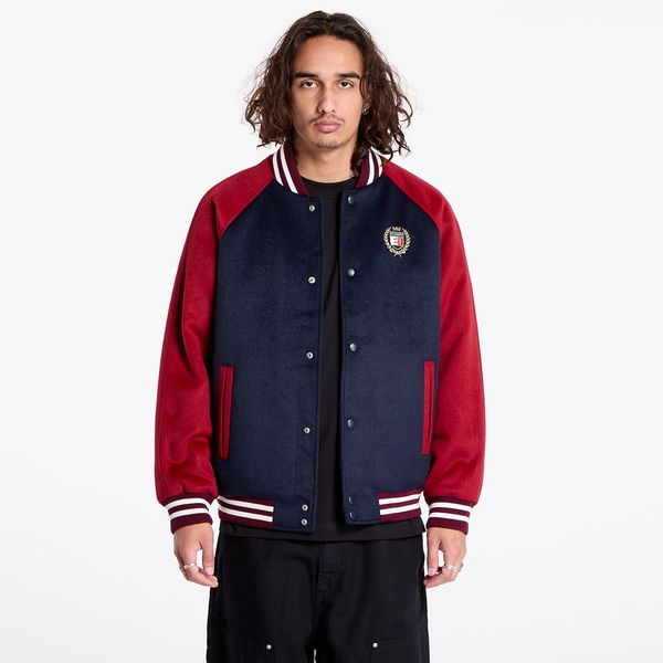 Tommy Hilfiger Bomber Tommy Jeans Wool Blend Crest Bomber Dark Night Navy/ Regatta Red L