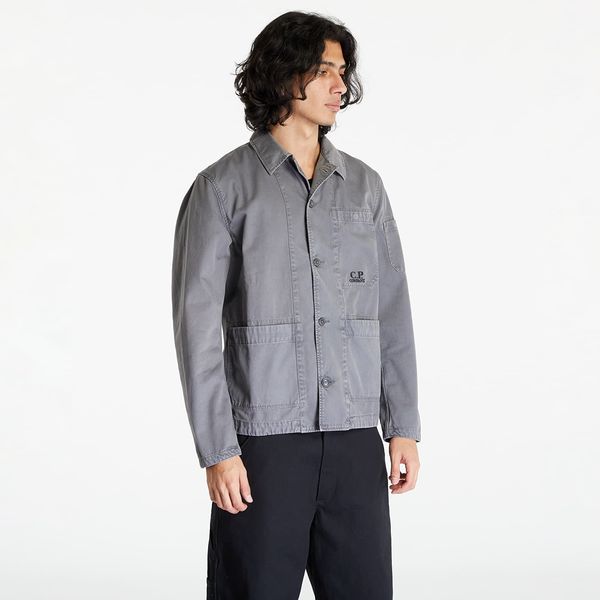 C.P. Company C.P. Company Military Twill Emerized Workwear Shirt Excalibur Grey