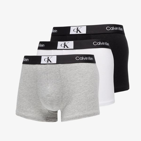 Calvin Klein Calvin Klein ´96 Cotton Stretch Trunks 3-Pack Black/ White/ Grey Heather L