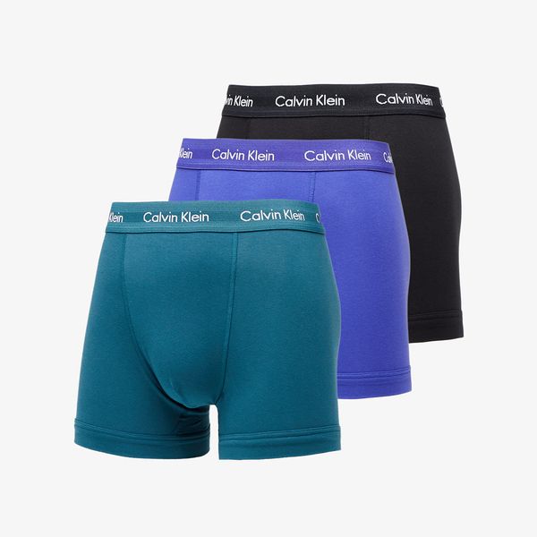 Calvin Klein Calvin Klein Cotton Stretch Classic Fit Trunk 3-Pack Spectrum Blue/ Black/ Atlantic Deep