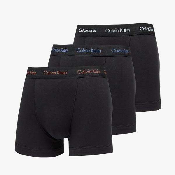 Calvin Klein Calvin Klein Cotton Stretch Boxer 3-Pack Black/ Maroon/ Skyway/ True Navy Logos