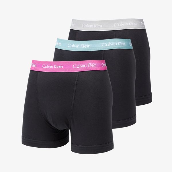 Calvin Klein Calvin Klein Cotton Stretch Classic Fit Trunk 3-Pack Black/ Wild Aster/ Grey Heather/ Artic Green WB L