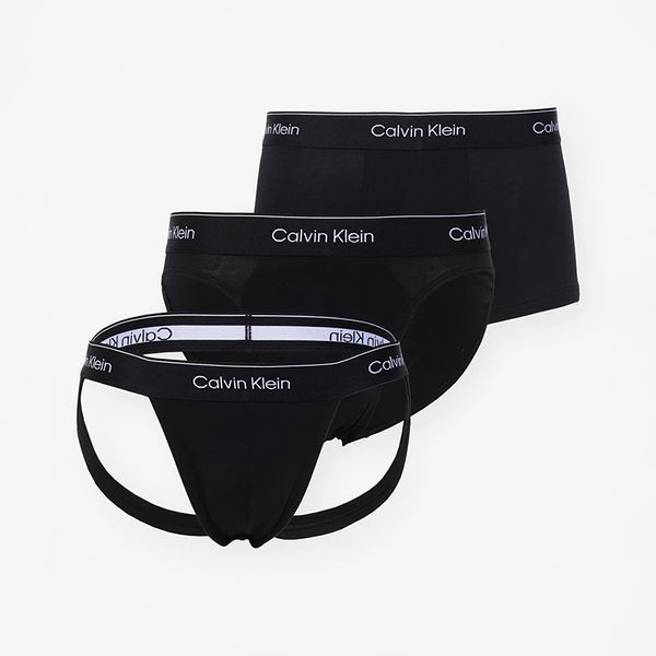 Calvin Klein Calvin Klein Cotton Stretch Low Rise Jock Strap 3-Pack Black