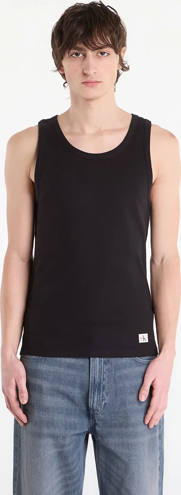 Calvin Klein Calvin Klein Jeans 2X2 Rib Badge Tank Black M
