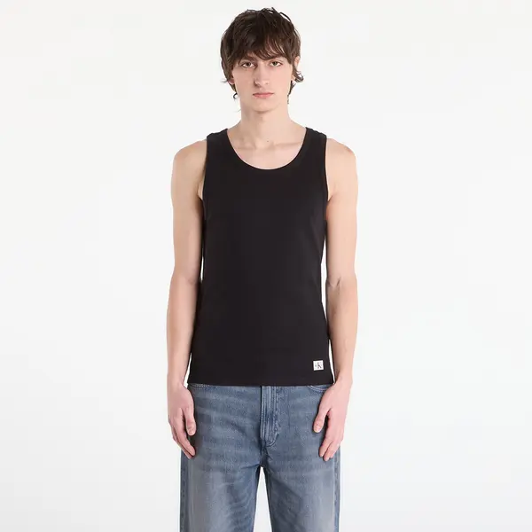 Calvin Klein Calvin Klein Jeans 2X2 Rib Badge Tank Black S