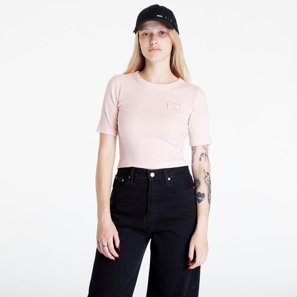 Calvin Klein Calvin Klein Jeans Badge Slim Rib Short Pink