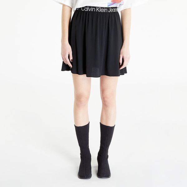 Calvin Klein Calvin Klein Jeans Logo Elastic Mini Skirt Black