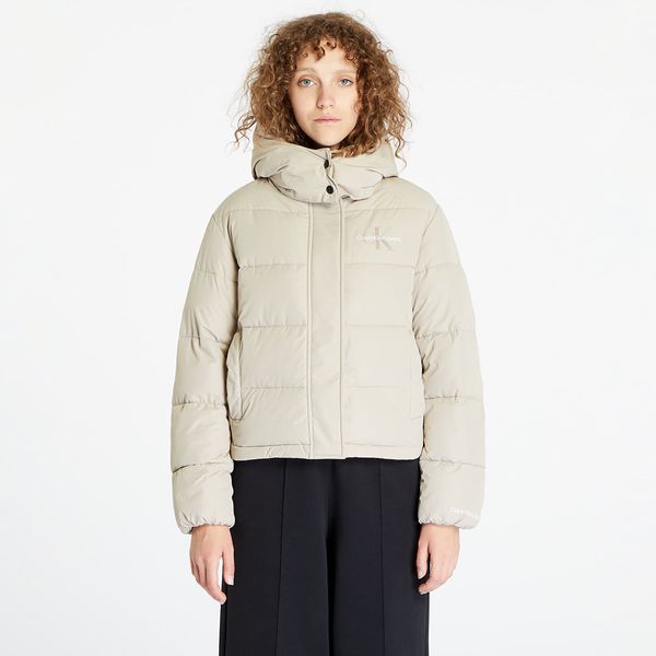 Calvin Klein Calvin Klein Jeans Monologo Non Down Sherpa Jacket Plaza Taupe