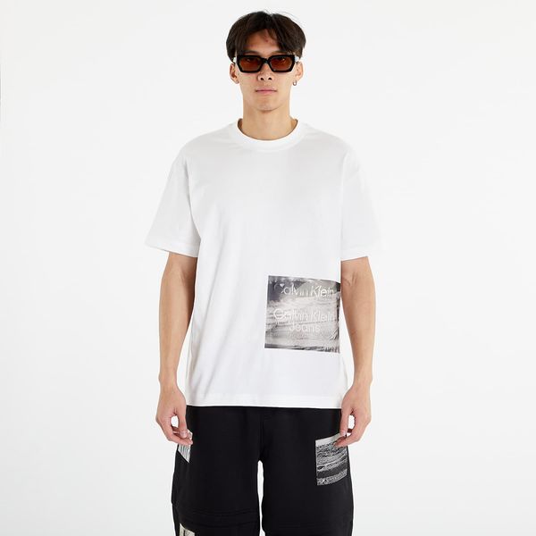 Calvin Klein Calvin Klein Jeans Motion Blur Photoprint S/S T-Shirt Bright White