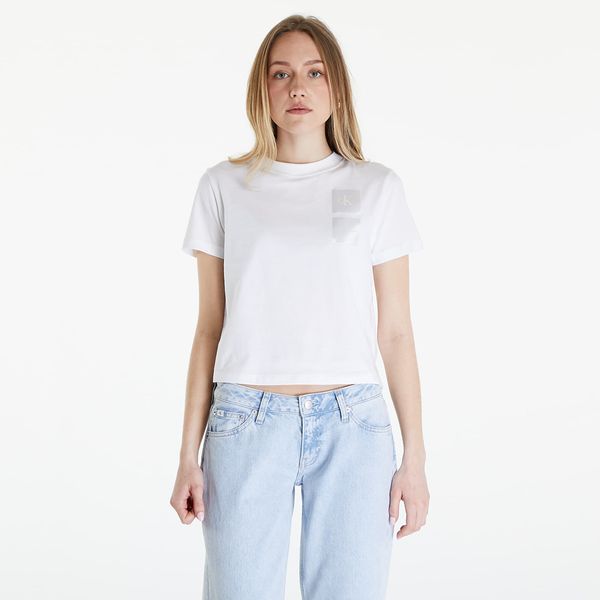 Calvin Klein Calvin Klein Jeans Satin Boxes Baby Tee White