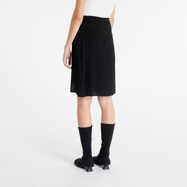 Calvin Klein Calvin Klein Jeans Tie Detail Midi Skirt Black