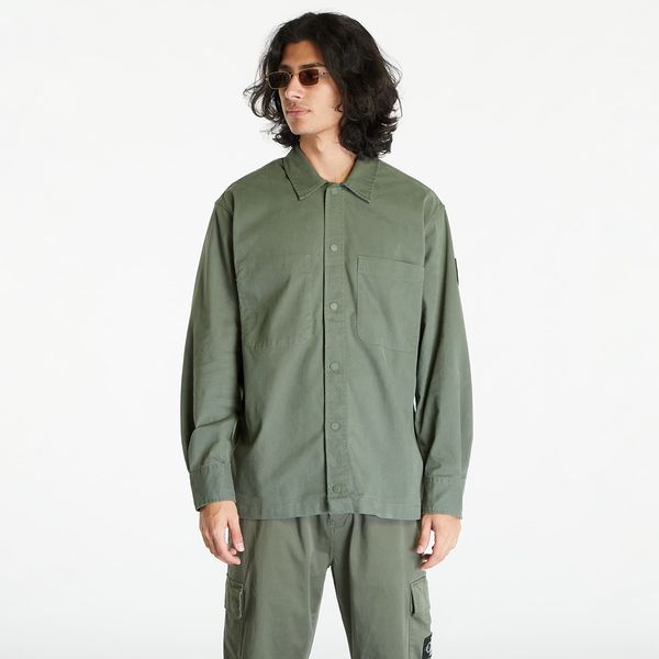 Calvin Klein Calvin Klein Jeans Topstitch Woven Shirt Green