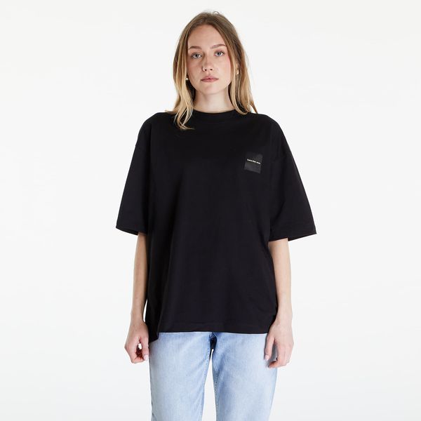 Calvin Klein Calvin Klein Jeans Warp Logo Boyfriend Short Sleeve Tee Black