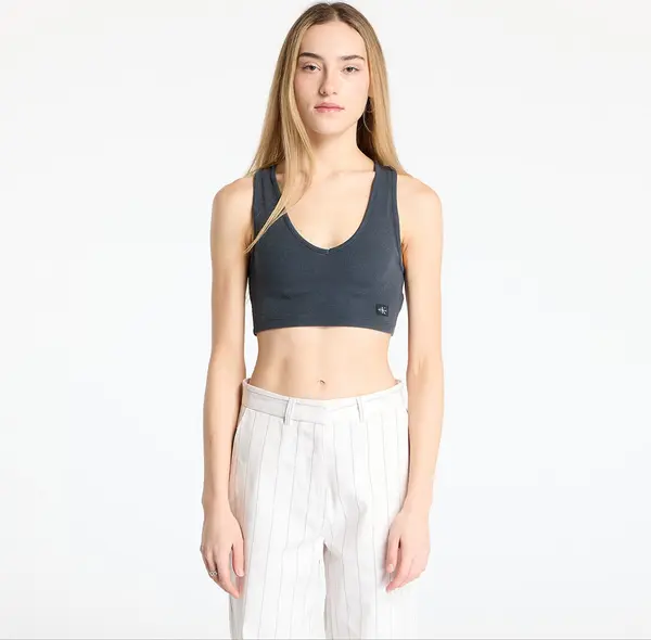 Calvin Klein Calvin Klein Jeans Washed Woven Label Top Gray M