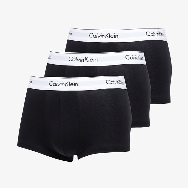 Calvin Klein Calvin Klein Modern Cotton Stretch Low Rise Trunk 3-Pack Black/ White