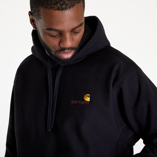 Carhartt WIP Carhartt WIP Hooded American Script Sweat Black