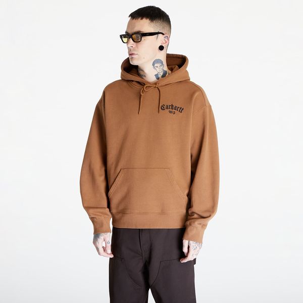 Carhartt WIP Carhartt WIP Hooded Onyx Script Sweat UNISEX Hamilton Brown/ Black