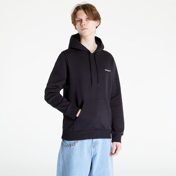 Carhartt WIP Carhartt WIP Hooded Script Embroidery Sweat Black/ White