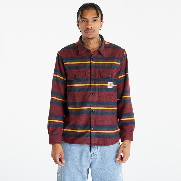 Carhartt WIP Carhartt WIP Oregon Shirt Jacket Starco Stripe, Bordeaux