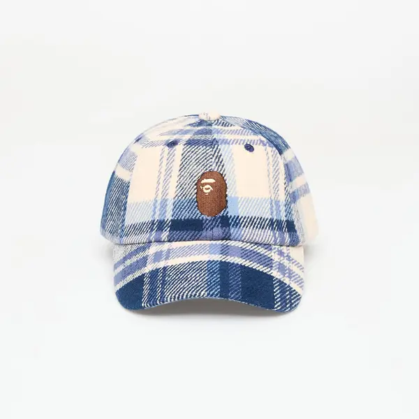 A BATHING APE Čepica A BATHING APE Bape Check Panel Cap Navy Universal