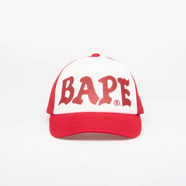 A BATHING APE Čepica A BATHING APE Bape Glitter Print Mesh Cap Red Universal