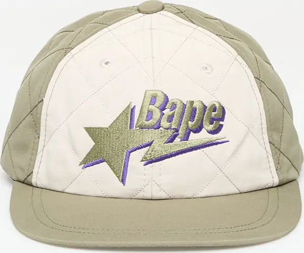 A BATHING APE Čepica A BATHING APE Bape Sta Logo Quilting Cap Olive Drab Universal